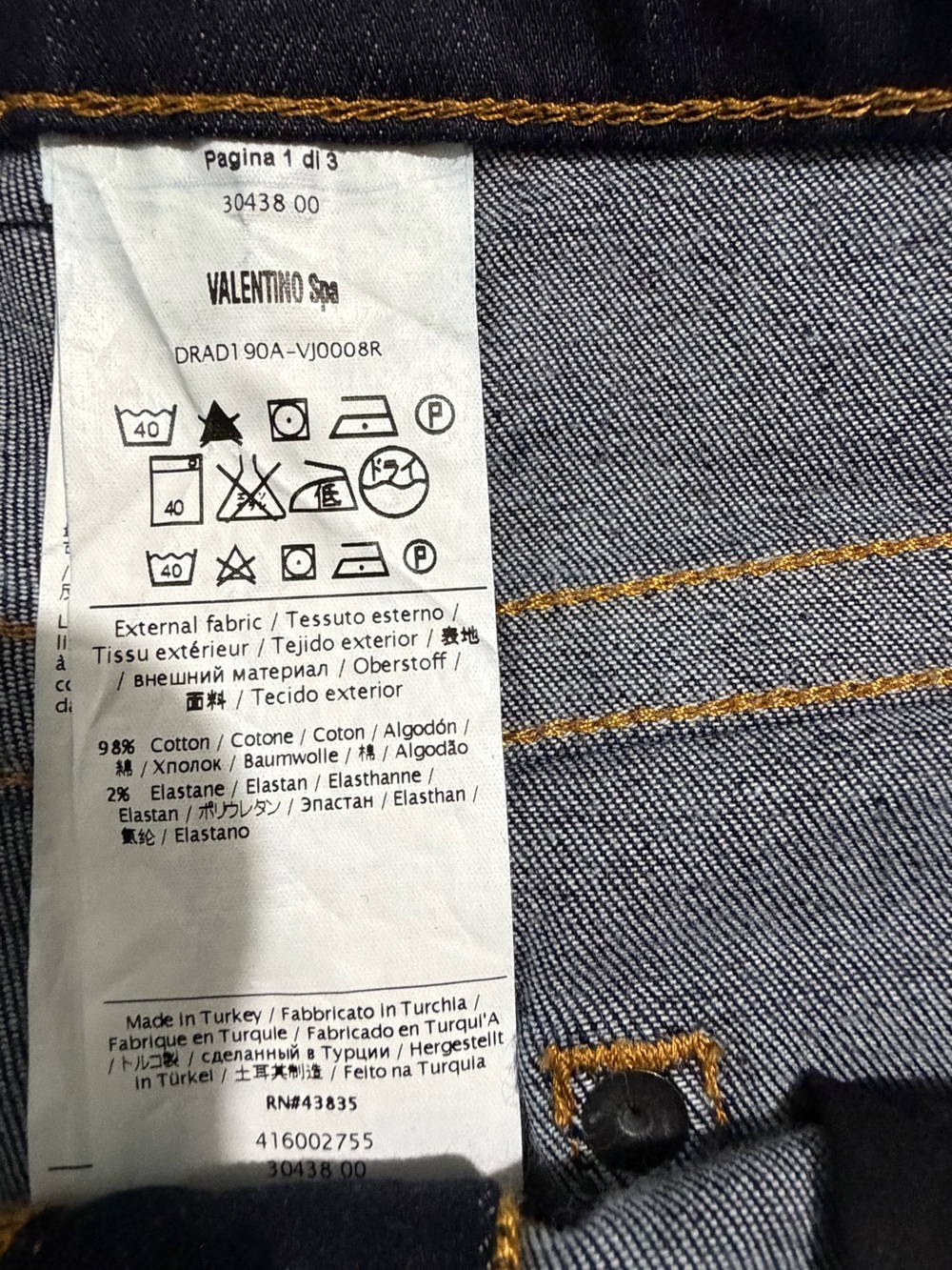 RED Valentino Jeans in Blue Like New size 29 - Picture 3 of 9